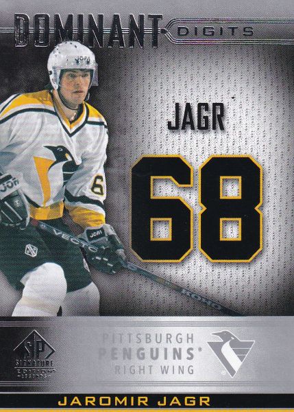 insert karta JAROMÍR JÁGR 20-21 SP Signature Legends Dominant Digits číslo DD-50